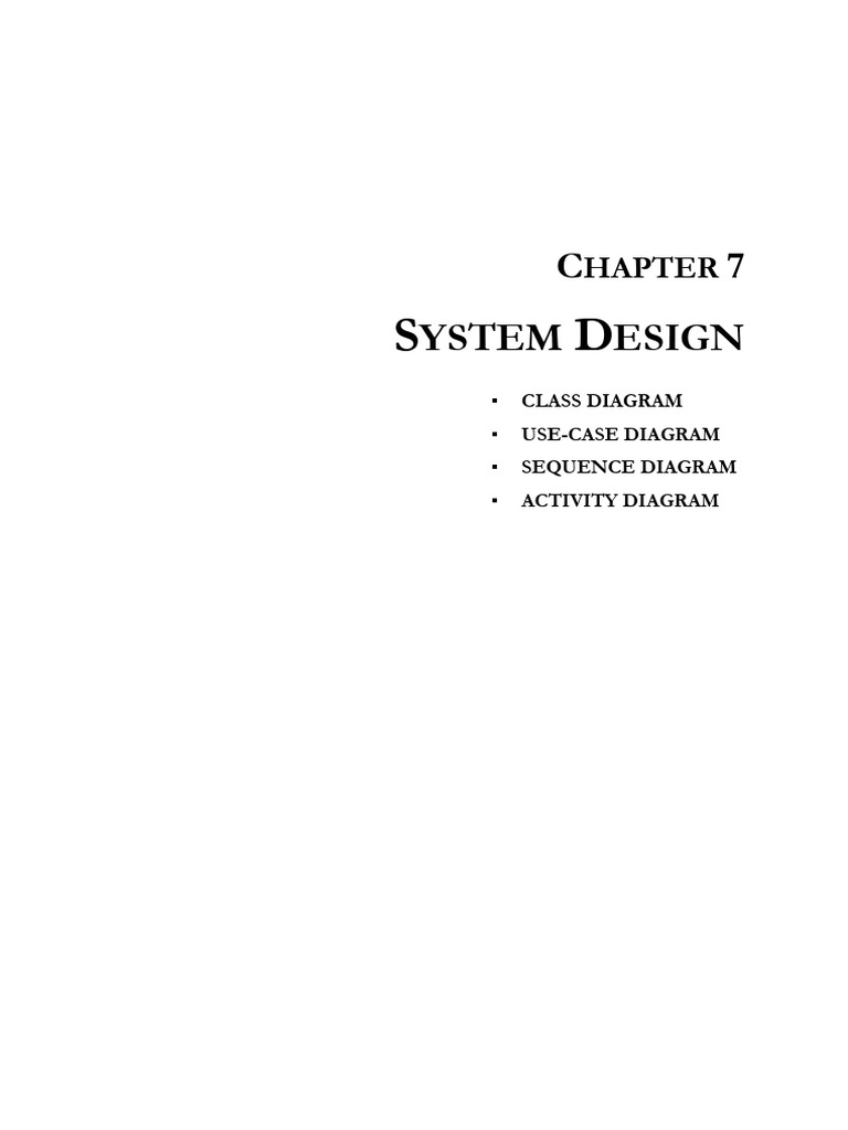 Chapter 7 - System Design LISA | PDF