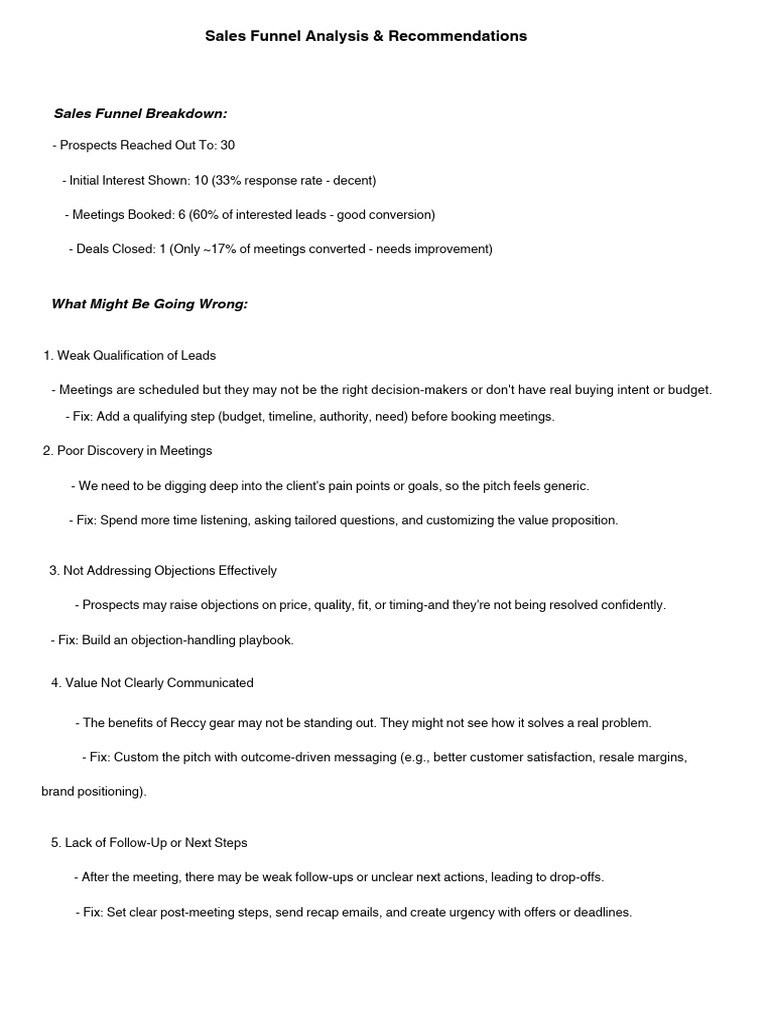 Sales Funnel Analysis PDF | PDF | Economies | Business