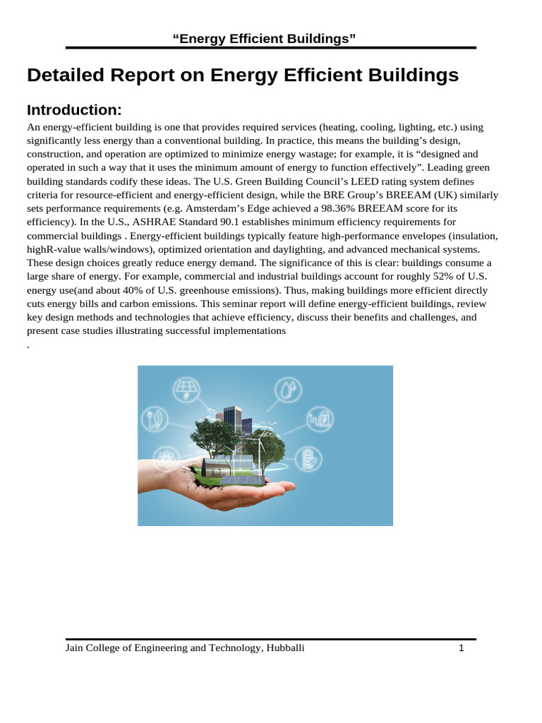 Energy Efficiency in Building Design | PDF | Green Building | Efficient ...