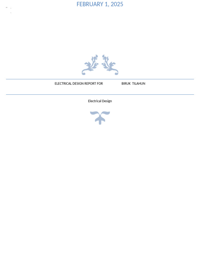 Electrical Design Report for Office Building | PDF | Lighting ...