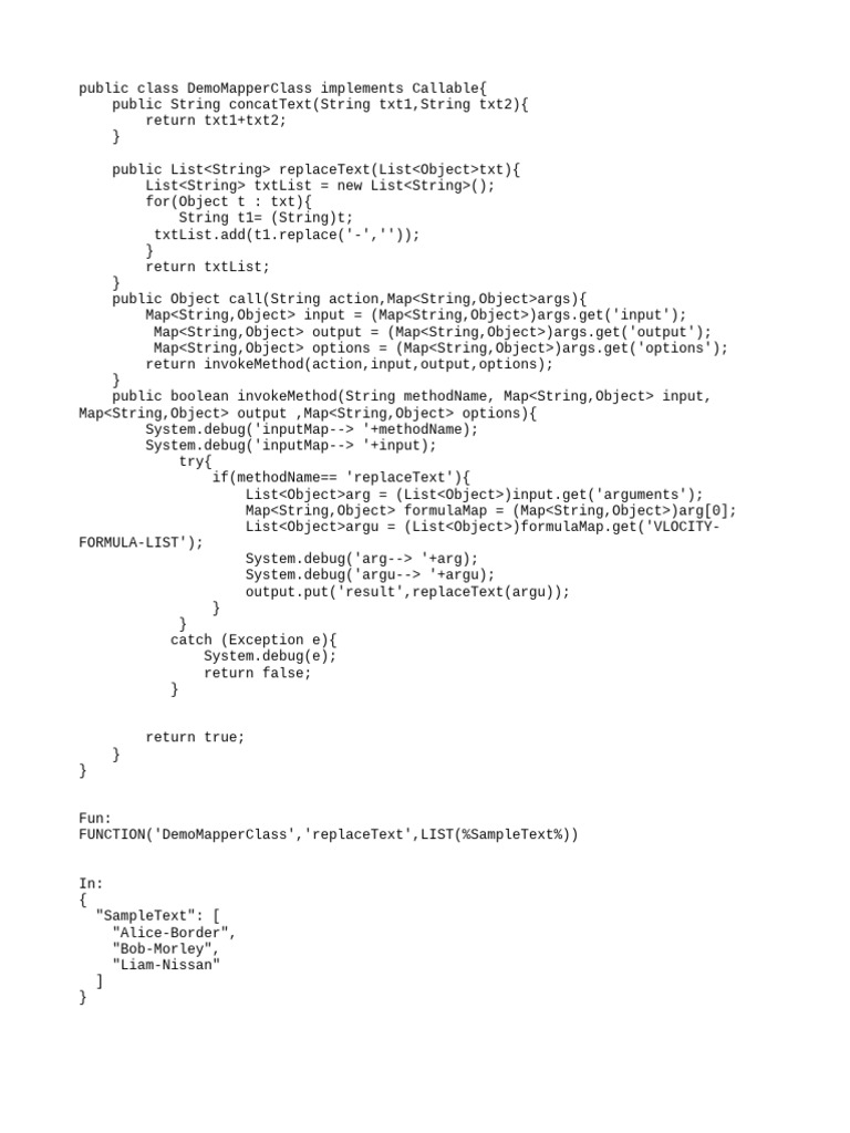 Data Mapper Apex | PDF
