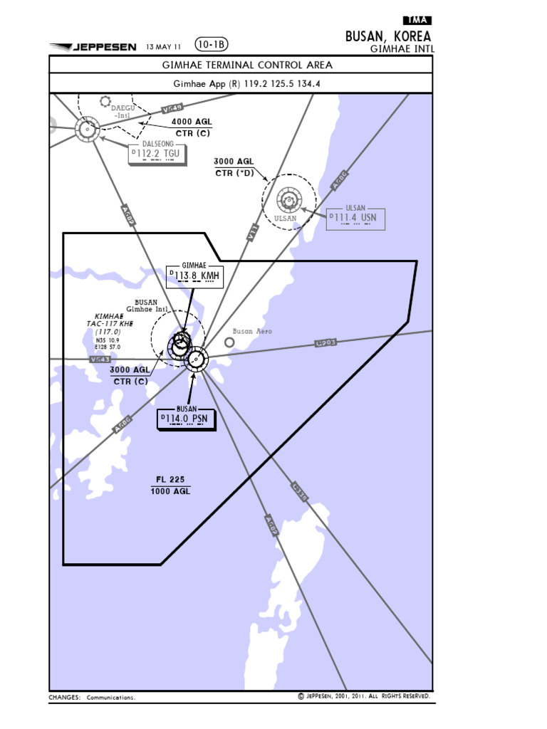 RKPK jeppesen釜山金海 | PDF | Instrument Flight Rules | Visual