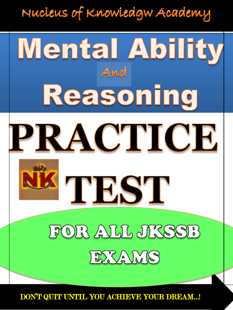 Reasoning Practice Test for JKSSB Exams | PDF | Chess | Chess Theory