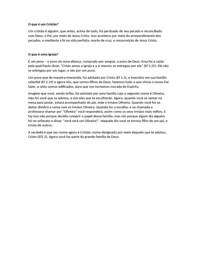 O que significa ser um cristão? | PDF