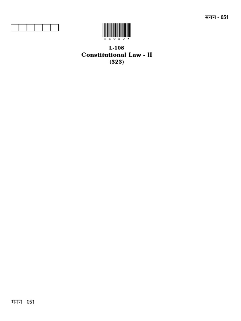 Constitutional Law Exam Questions | PDF | Constitutional Law | Governance
