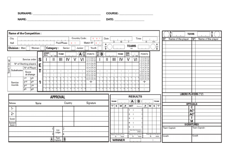 Course Registration Form Template | PDF