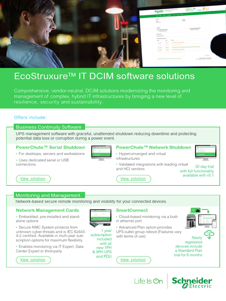 EcoStruxure IT Software Portfolio 1 Pager | PDF | Cloud Computing ...