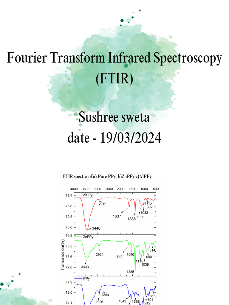 FTIR Spectroscopy Analysis of PPy Variants | PDF