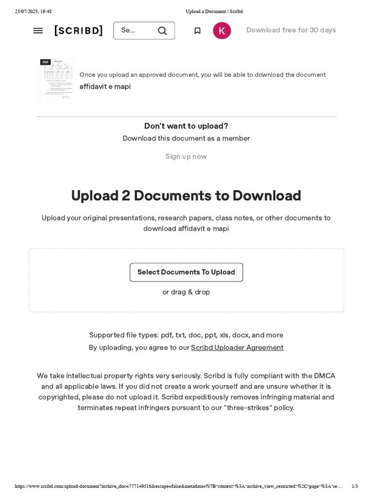 Upload Documents on Scribd Easily | PDF | Scribd