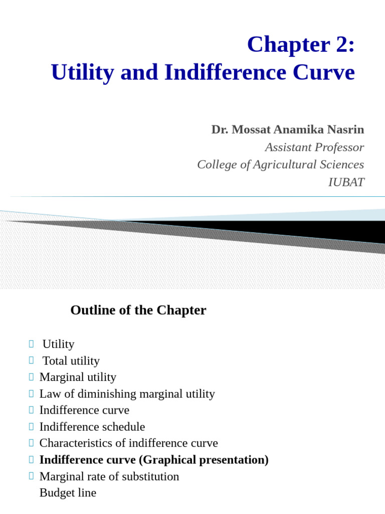 Utility and Indifference Curves Explained | PDF | Utility | Consumer ...