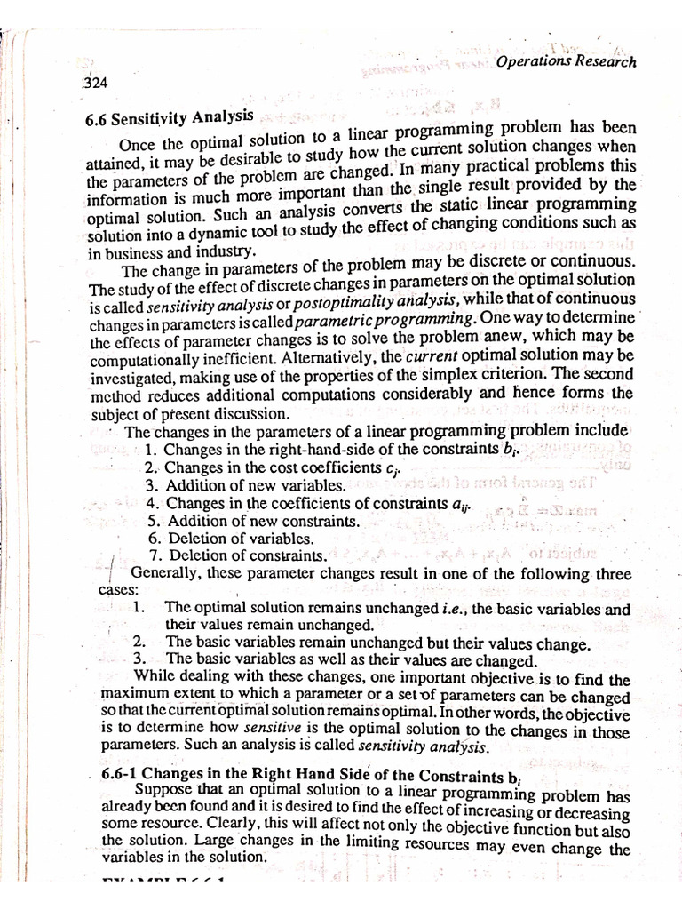 Print Behere Mam Notes Sensitivity Analysis | PDF