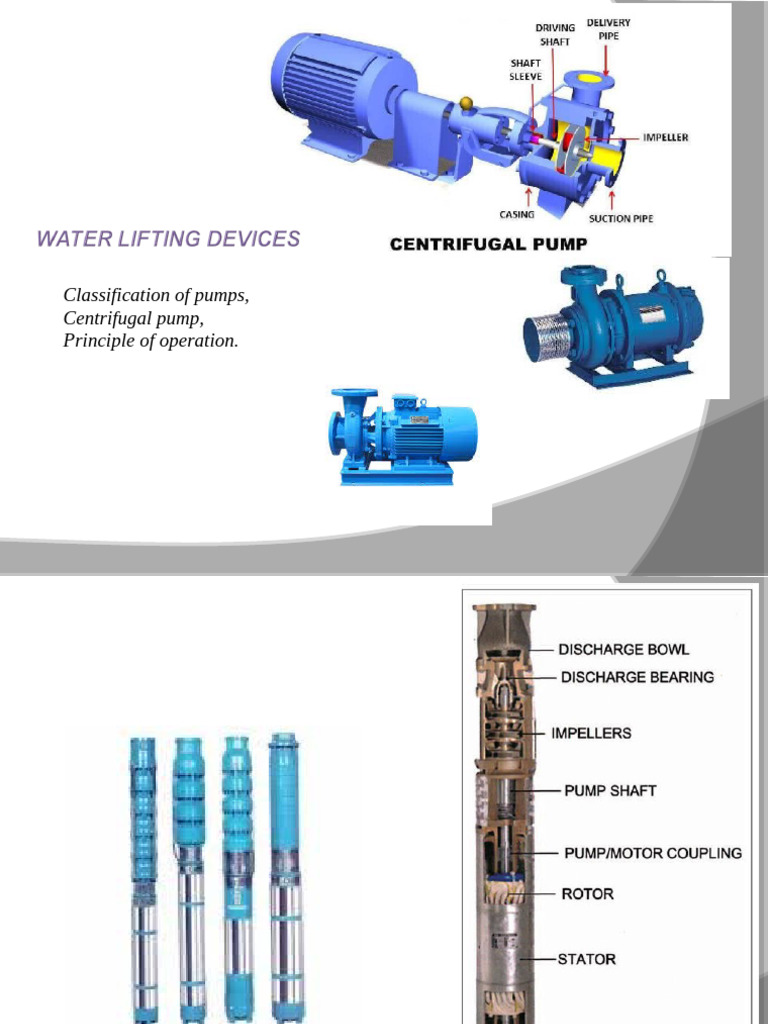 L5 Water Lifting Devices | PDF | Pump | Turbomachinery