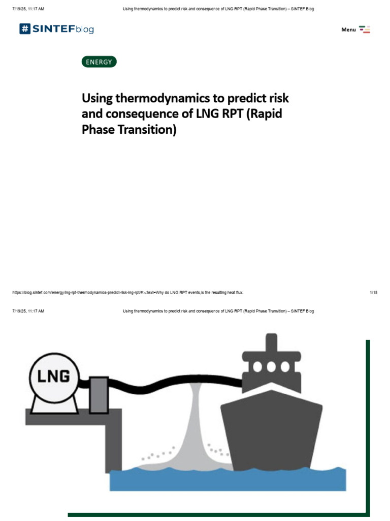 Predicting LNG RPT Risks with Thermodynamics | PDF | Boiling ...