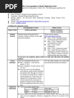 Chung Hwa Correspondence School Admission Letter: Chcs@ccu - Edu.tw