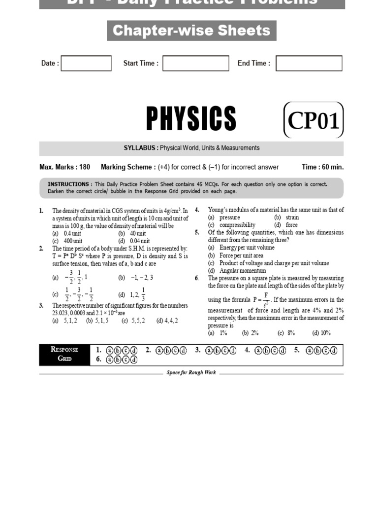 Daily Physics Practice Problems | PDF | Force | Permittivity