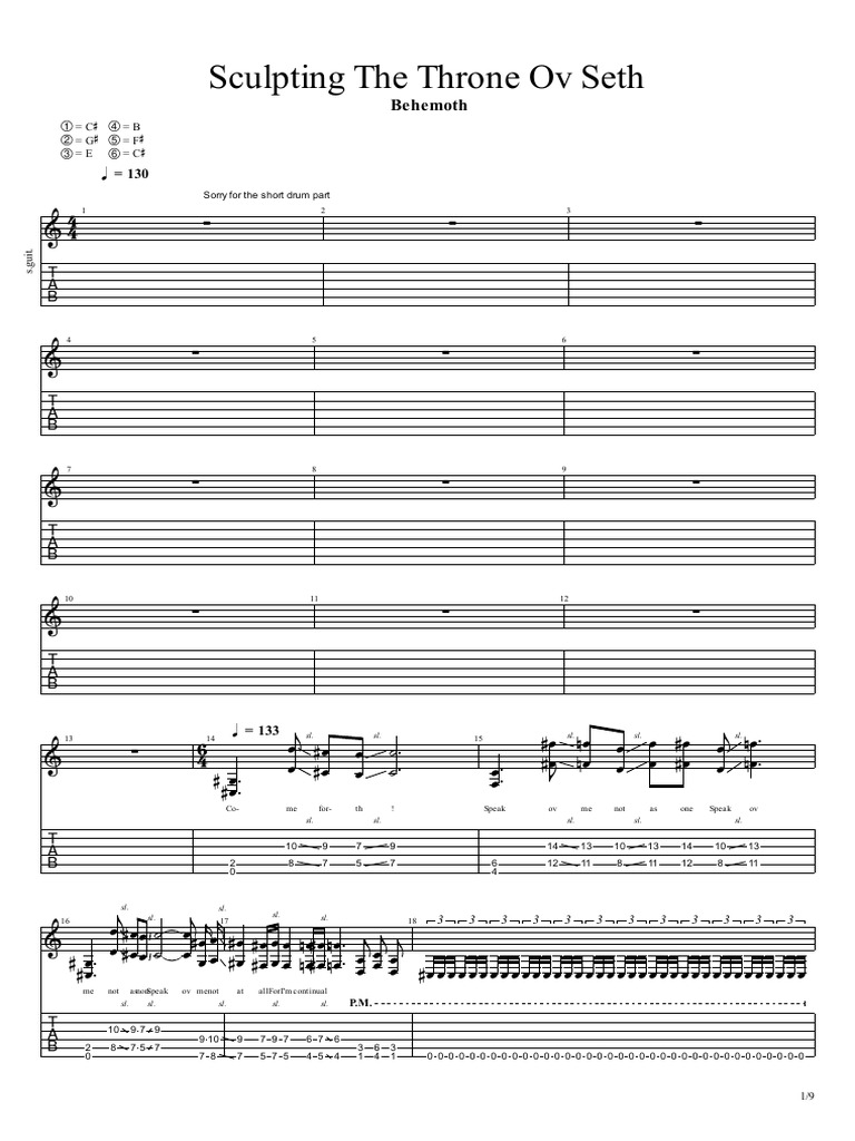 Behemoth's - Sculpting The Throne Ov Seth (Nergal) | PDF | Chess