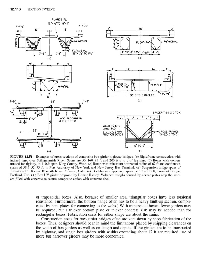 Composite Box-Girder Bridge Design | PDF | Beam (Structure) | Bending