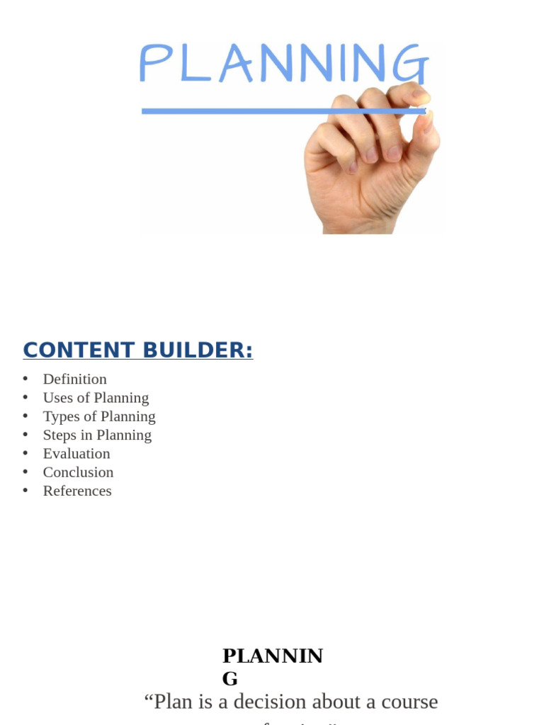 Planning and Evaluation | PDF | Evaluation | Goal