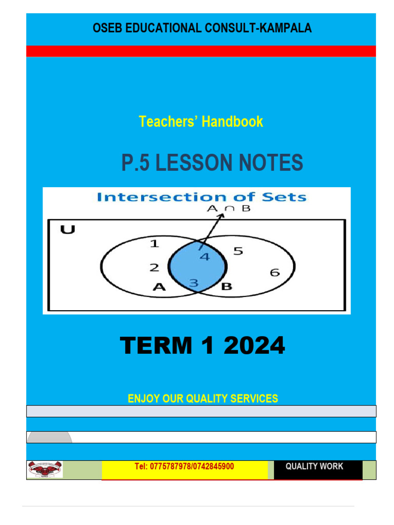 P.5 MTC Lesson Notes Term 1 2024 | PDF | Decimal | Discrete Mathematics