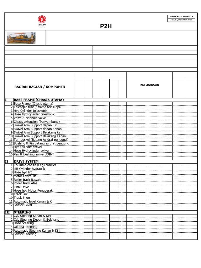 Gomaco Slipform Paver Inspection Guide | PDF | Manufactured Goods | Gas ...