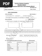 Class 4 Maths Sample Paper Set 2 | PDF | Decimal | Arithmetic