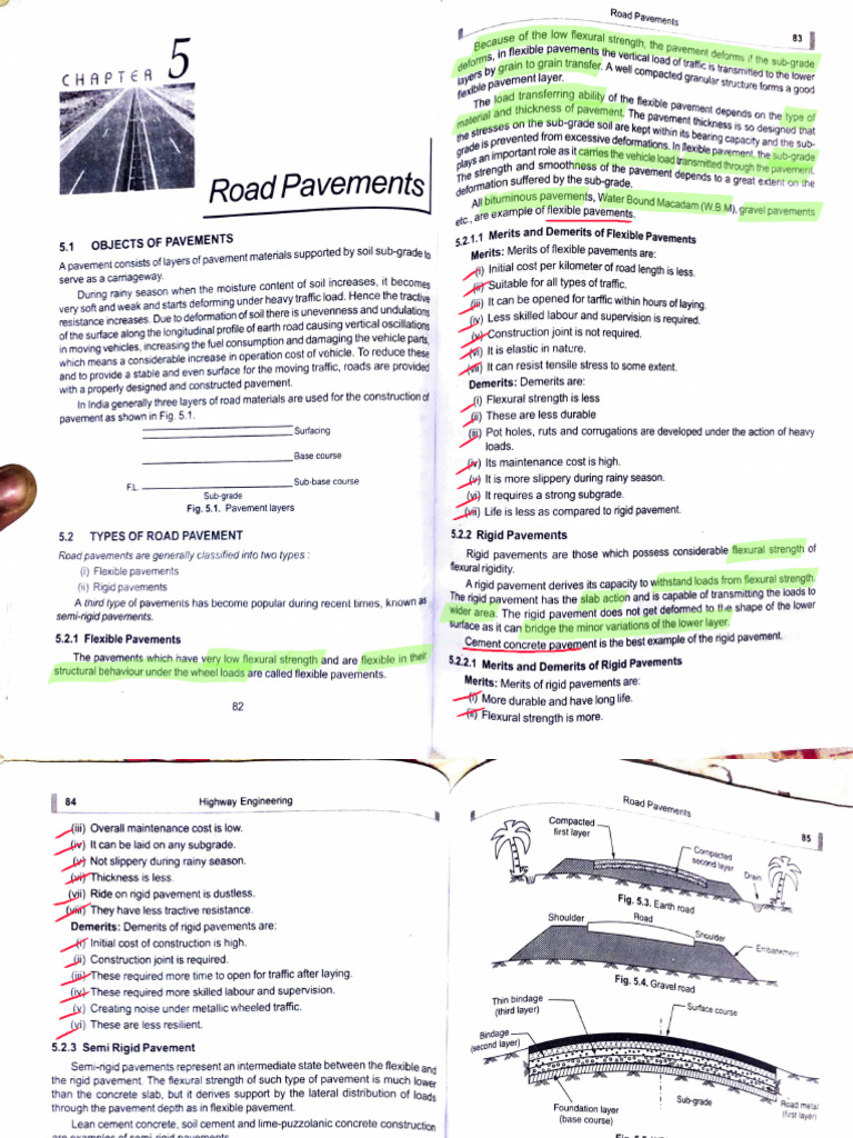 Types and Functions of Road Pavements | PDF | Concrete | Construction ...