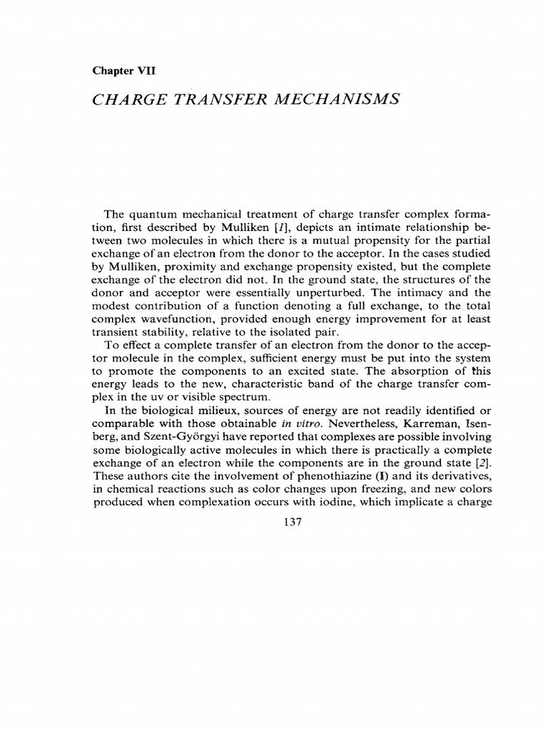 Charge Transfer Mechanisms Explained | PDF