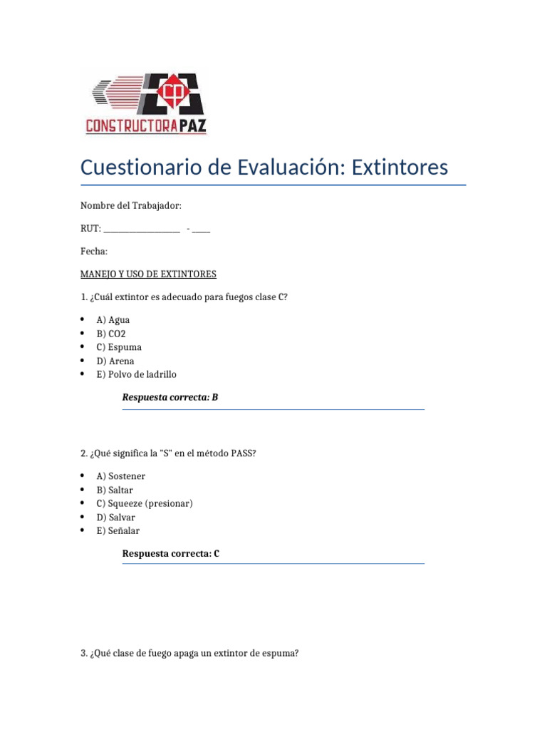 Evaluación del Método PASS en Extintores | PDF