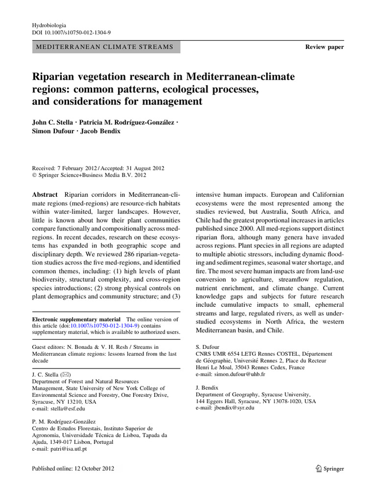 Stella Et Al. - 2013 - Riparian Vegetation Research in Mediterranean ...