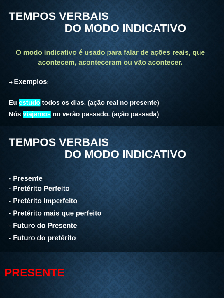 Tempos Verbais | PDF