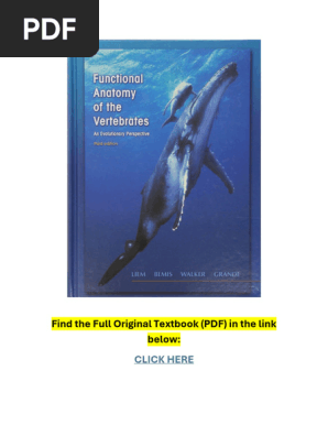 Functional Anatomy of Vertebrates PDF | PDF | Evolution | Skeleton
