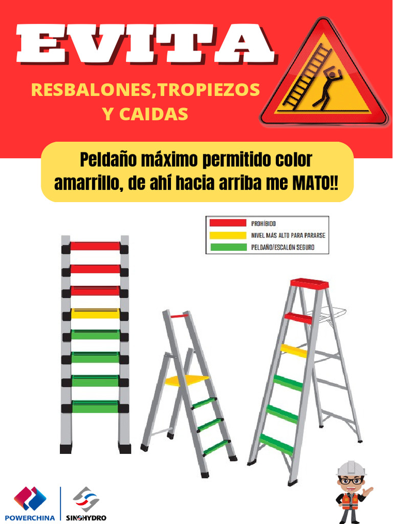 Cartel Informativo Escaleras - Jhon Q | PDF