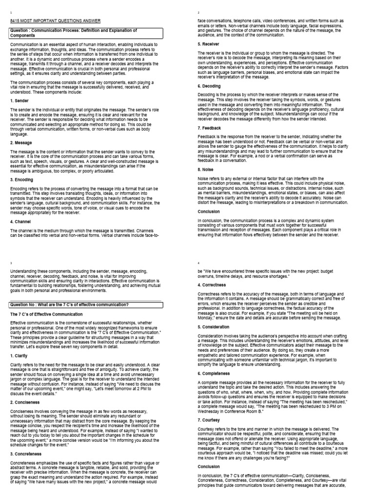 8415 B | PDF | Nonverbal Communication | Communication