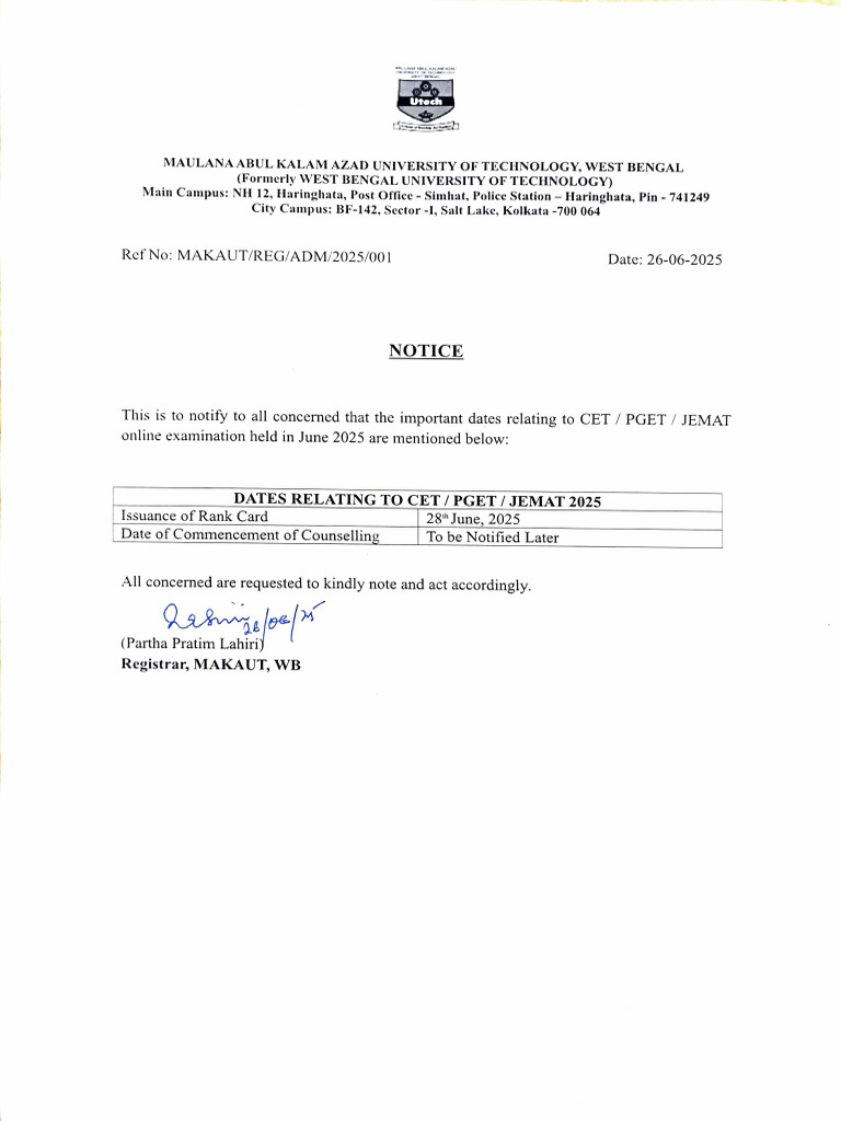 Files Result Declaration | PDF