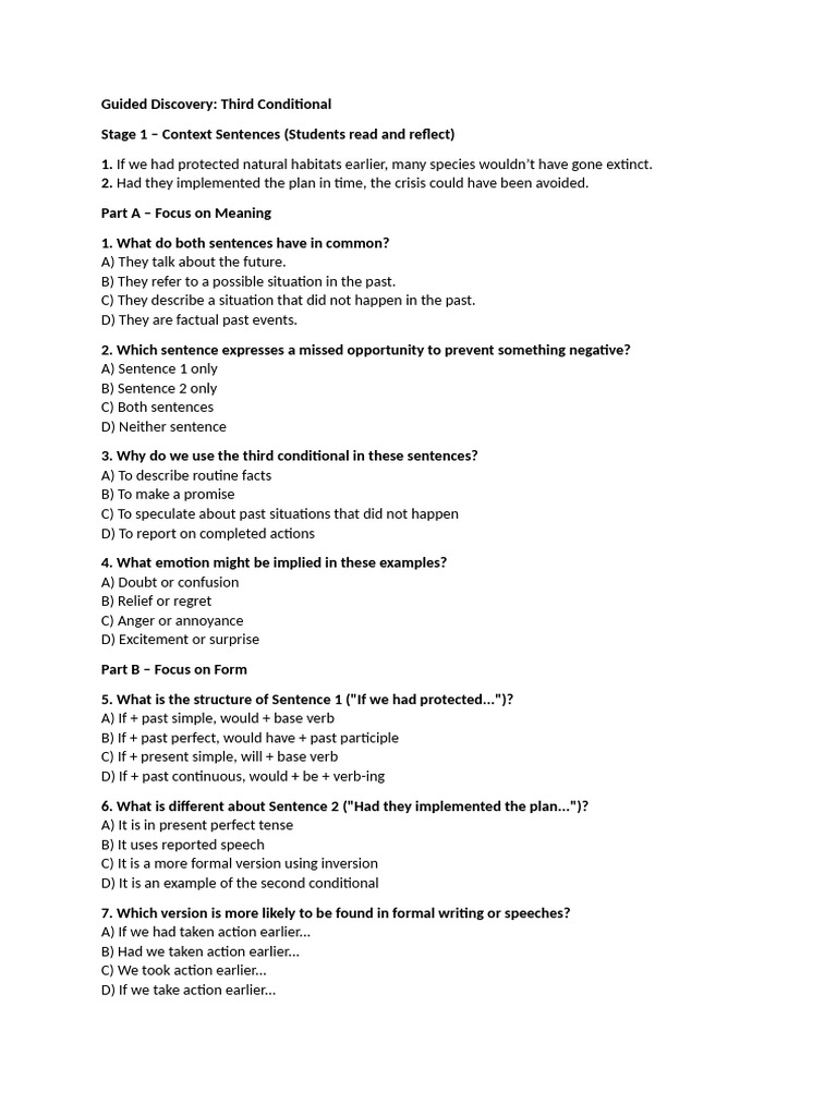 Understanding the Third Conditional | PDF | Verb | Perfect (Grammar)