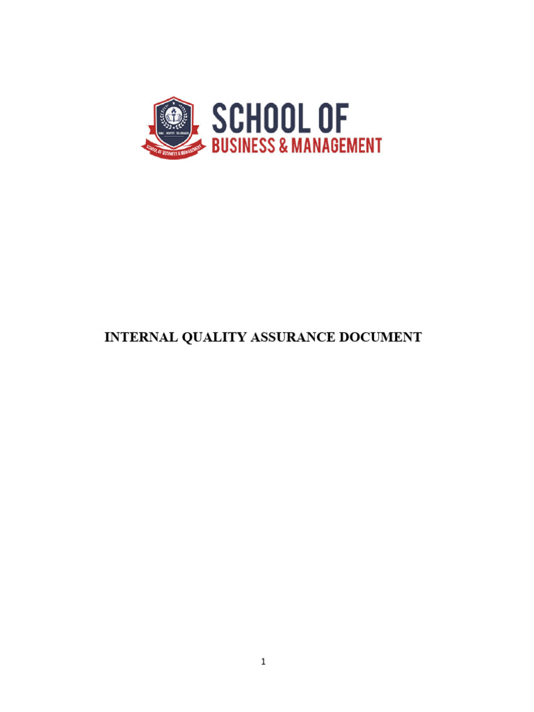 Internal Quality Assurance | PDF | Learning | Strategic Planning