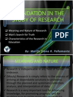 Foundation in The Study of Research