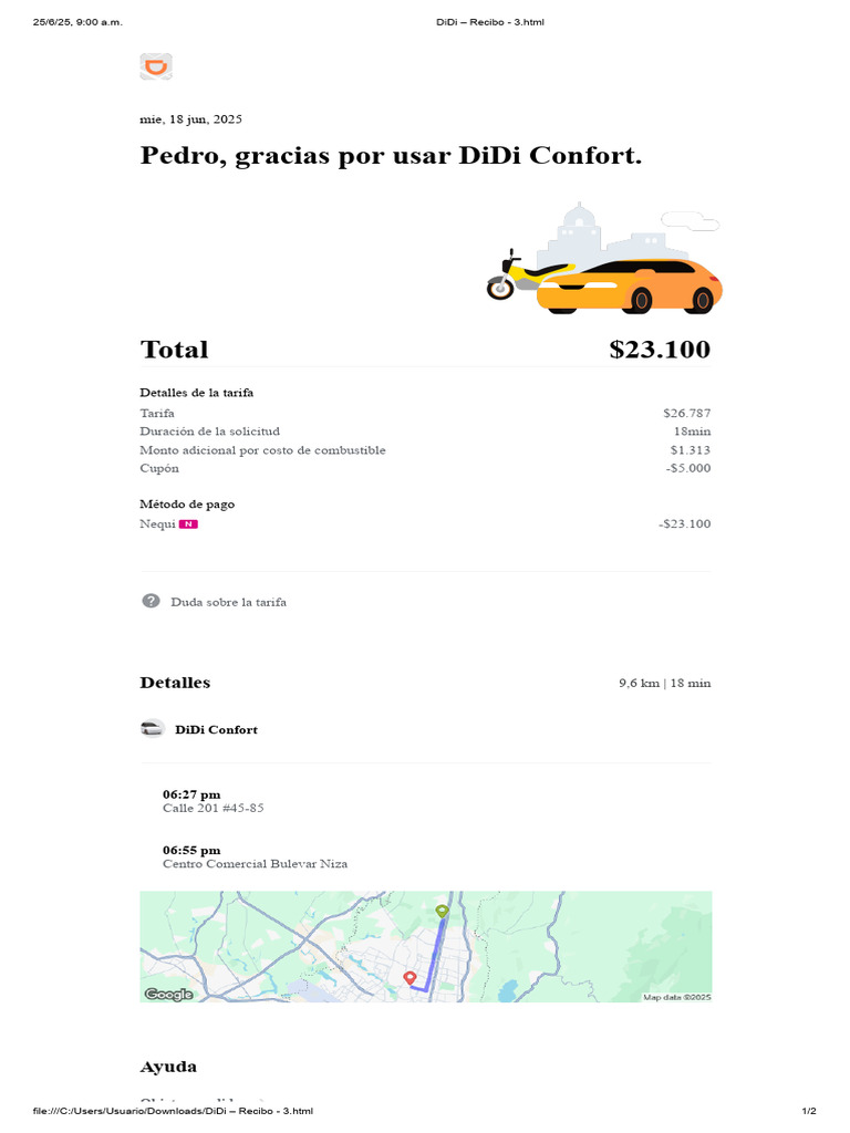 DiDi - Recibo - 3.HTML | PDF
