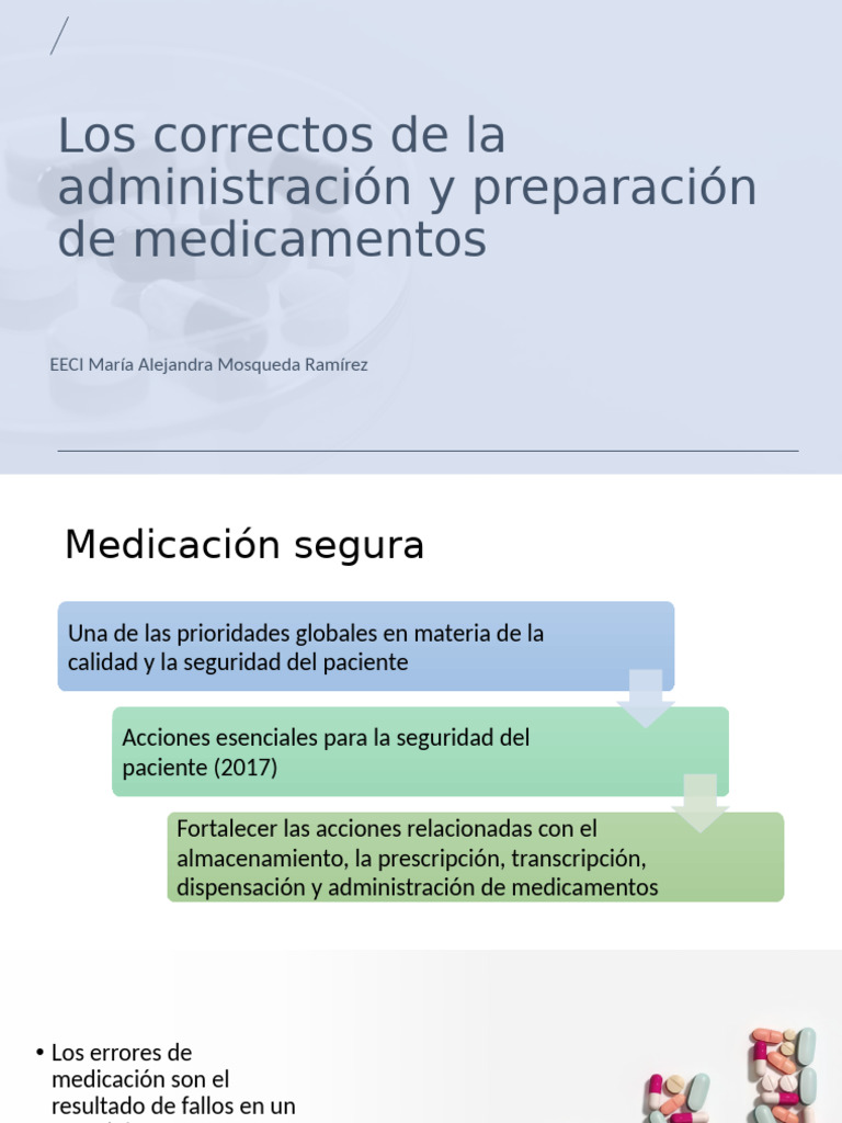 10 Correctos en Administración de Medicamentos | PDF | Medicamentos con ...