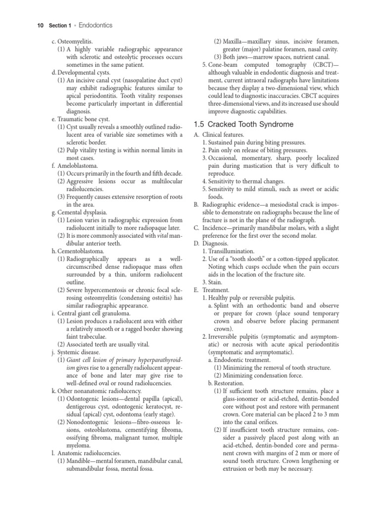 Endodontic Insights on Cracked Tooth Syndrome | PDF | Periodontology ...