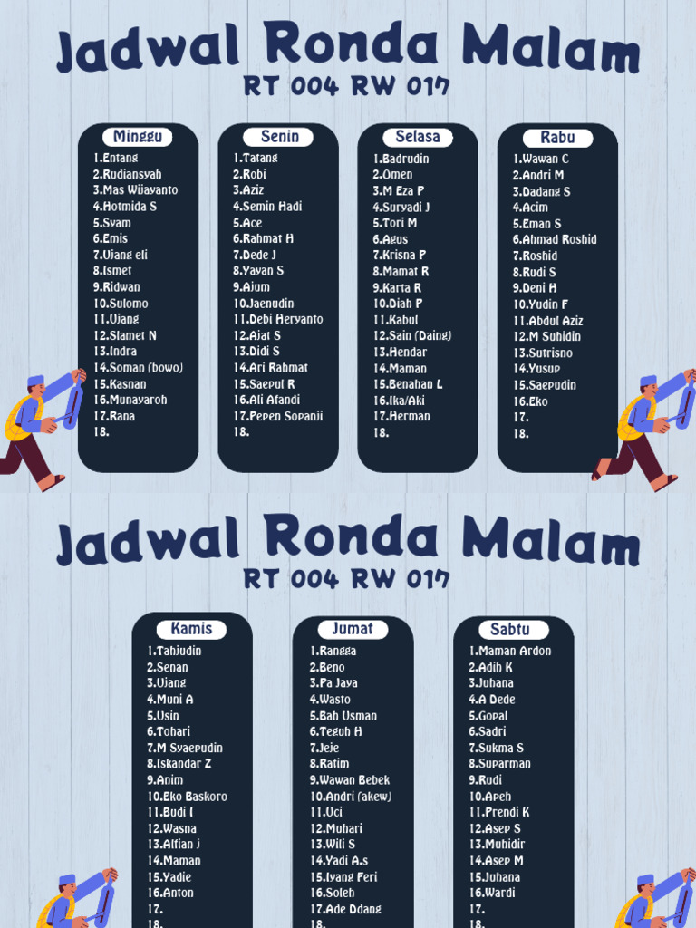 Jadwal Ronda | PDF
