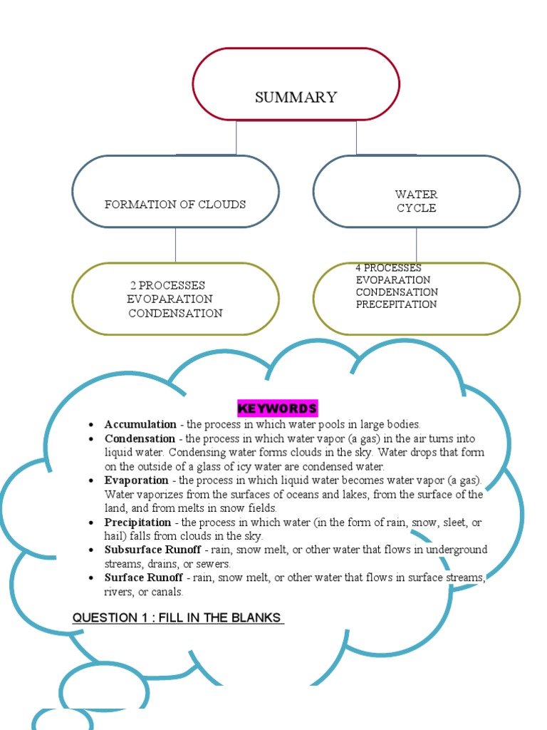 Water Cycle Processes Explained | PDF | Home & Garden