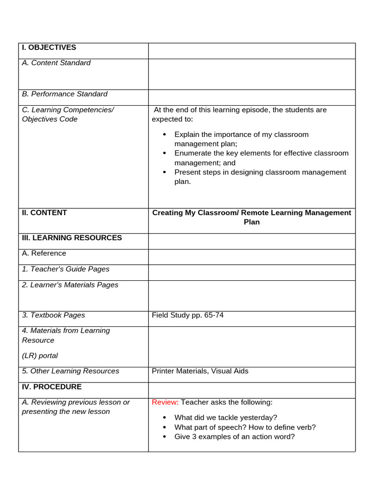 Classroom Management Plan Guide | PDF | Classroom Management | Teachers