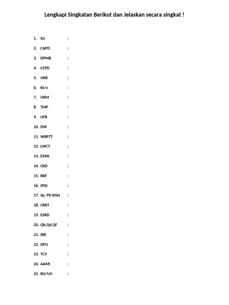 Singkatan HD | PDF