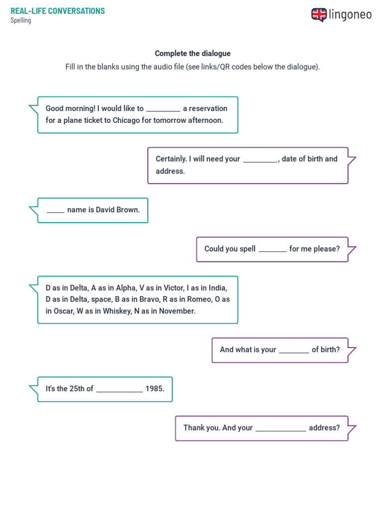 English Dialogue: Flight Reservation Practice | PDF
