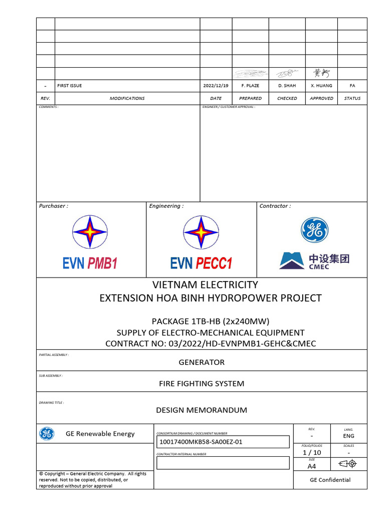 10017400MKB58-SA00EZ-01 - Generator Fire Fighting System Design Memo ...