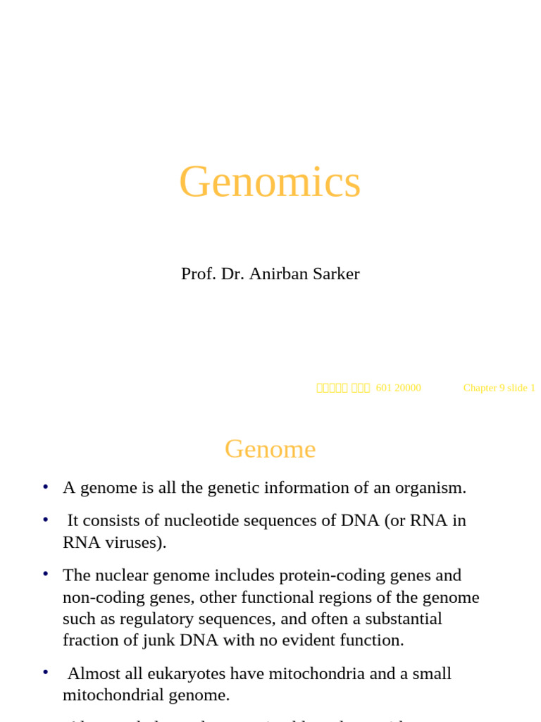 Understanding Genomics and Genome Sequencing | PDF | Genome | Genomics