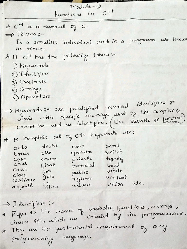C++ Mod 2 | PDF