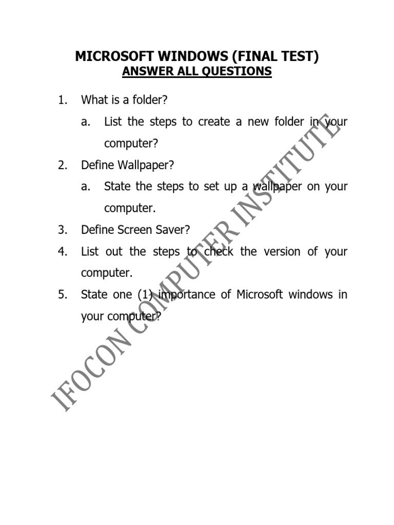 Microsoft Windows | PDF