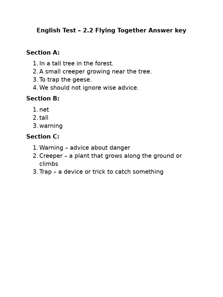 Reading Starter 3 Answer Key | PDF
